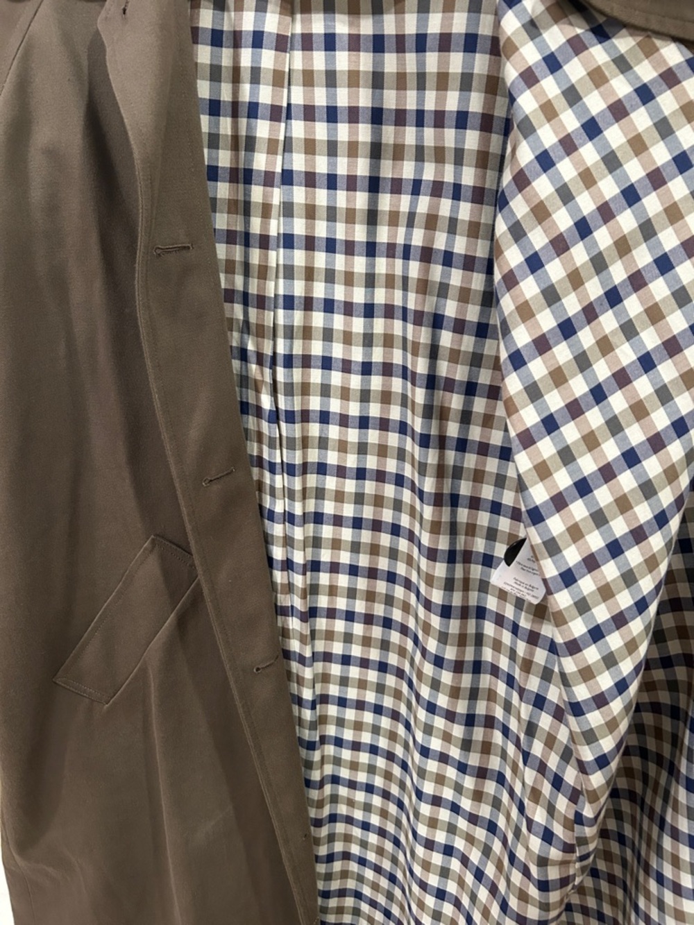 Sezane Clyde trench coat in dark khaki - Picture 5 of 5